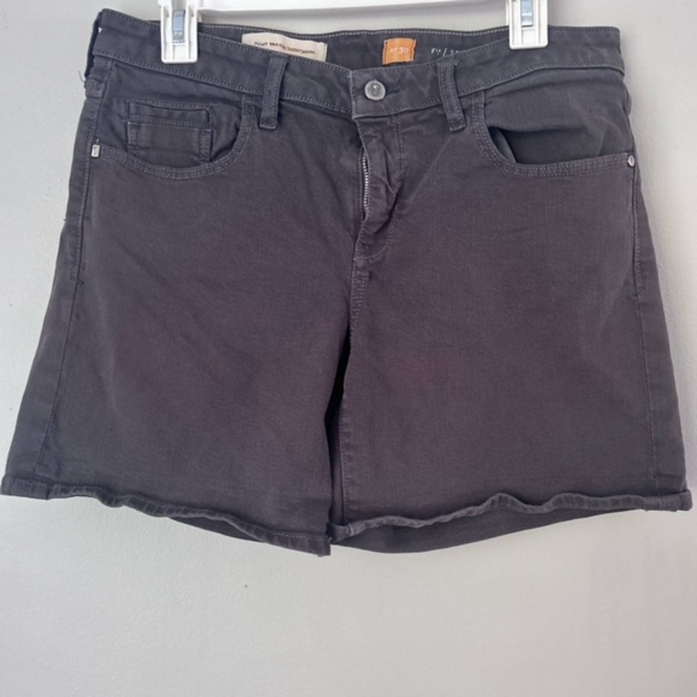 Pilcro and the Letterpress Charcoal Jean Shorts